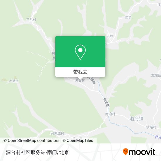 洞台村社区服务站-南门地图