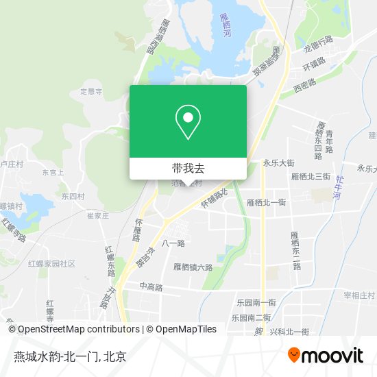 燕城水韵-北一门地图
