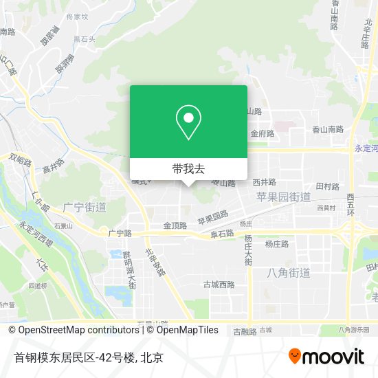 首钢模东居民区-42号楼地图