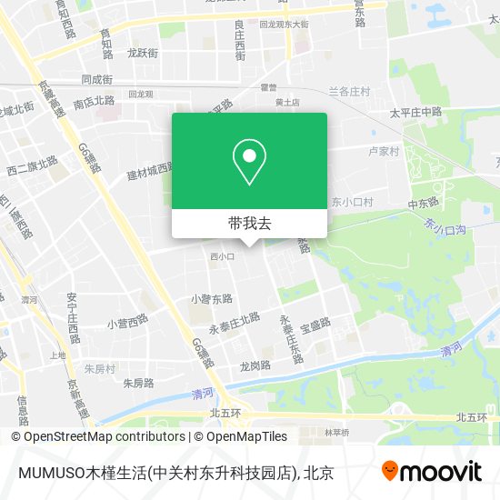 MUMUSO木槿生活(中关村东升科技园店)地图