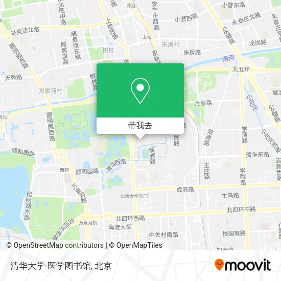 清华大学-医学图书馆地图