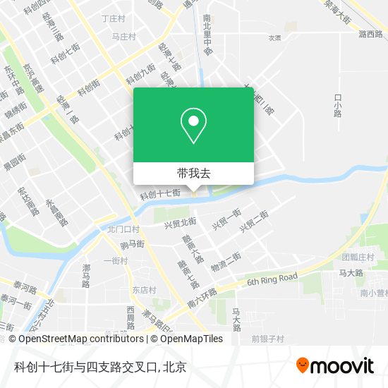 科创十七街与四支路交叉口地图
