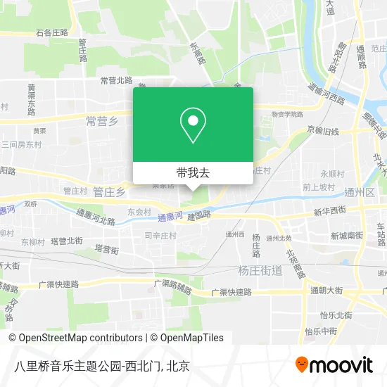 八里桥音乐主题公园-西北门地图
