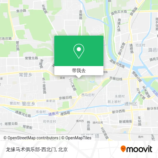 龙缘马术俱乐部-西北门地图