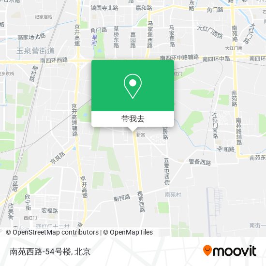 南苑西路-54号楼地图