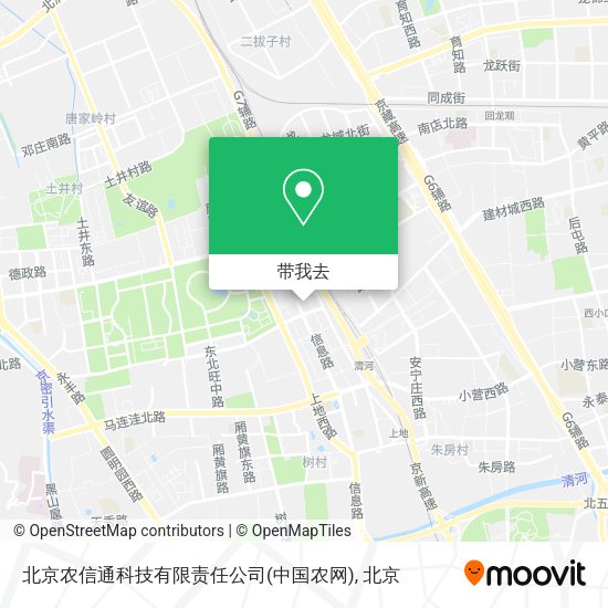 北京农信通科技有限责任公司(中国农网)地图