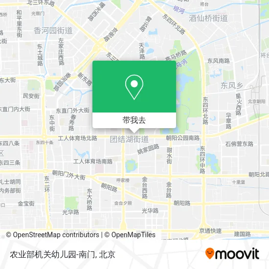 农业部机关幼儿园-南门地图