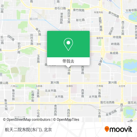 航天二院东院(东门)地图
