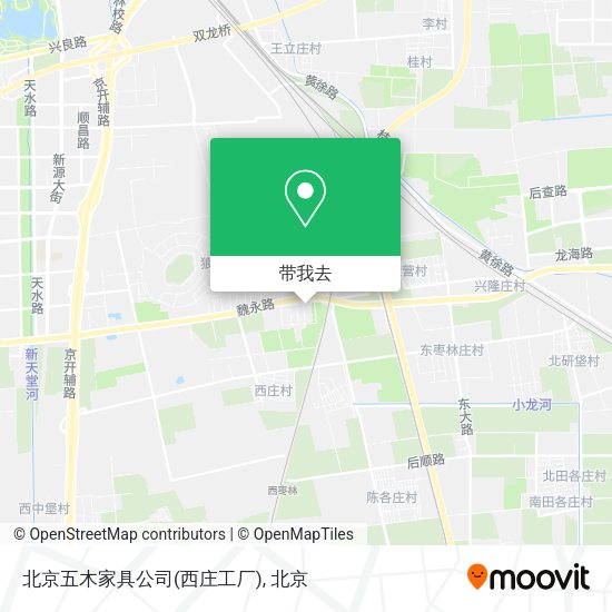 北京五木家具公司(西庄工厂)地图