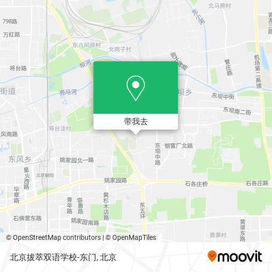 北京拔萃双语学校-东门地图