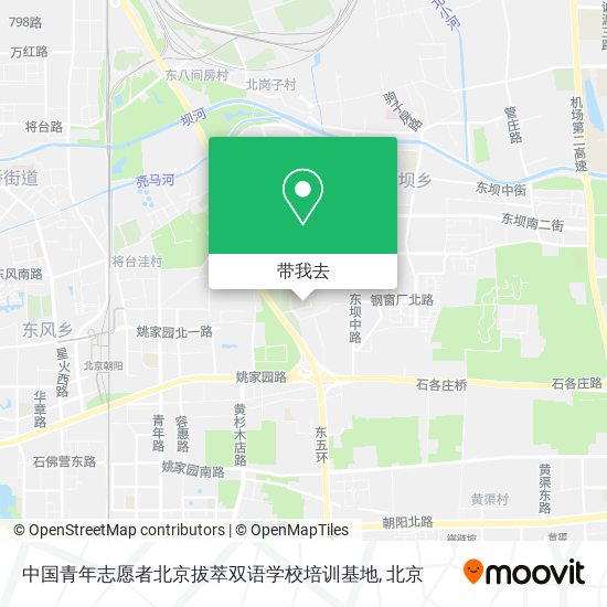 中国青年志愿者北京拔萃双语学校培训基地地图