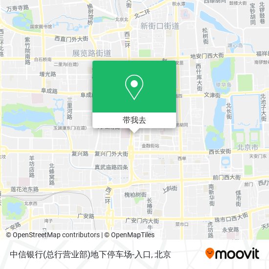 中信银行(总行营业部)地下停车场-入口地图