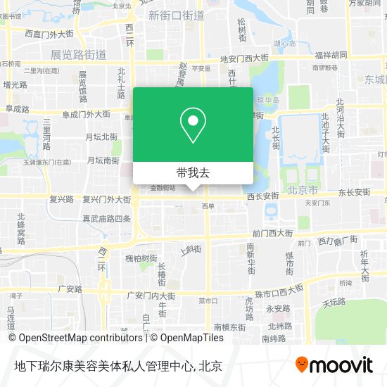 地下瑞尔康美容美体私人管理中心地图