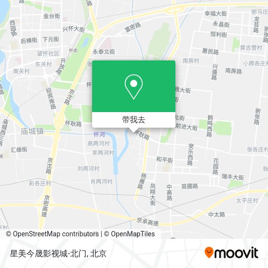 星美今晟影视城-北门地图