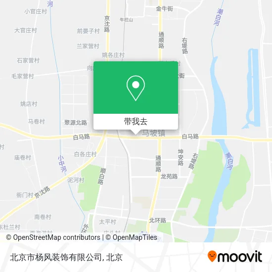 北京市杨风装饰有限公司地图