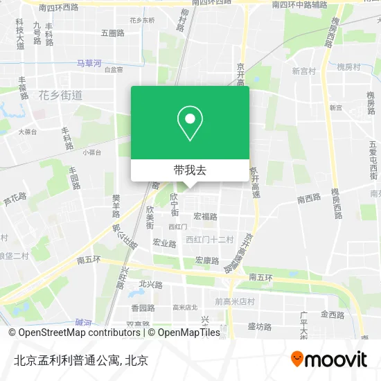 北京孟利利普通公寓地图