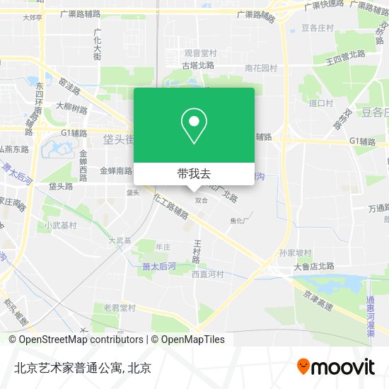 北京艺术家普通公寓地图