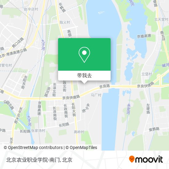 北京农业职业学院-南门地图