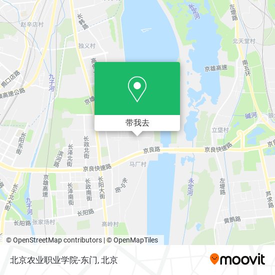 北京农业职业学院-东门地图