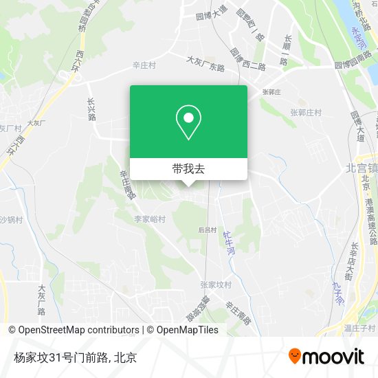 杨家坟31号门前路地图