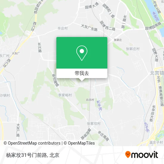 杨家坟31号门前路地图