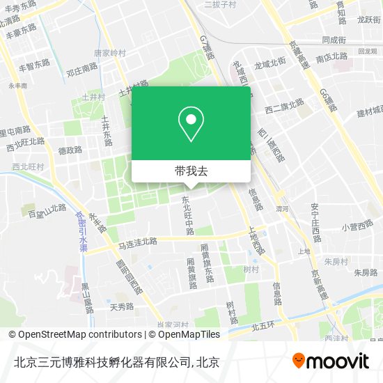 北京三元博雅科技孵化器有限公司地图
