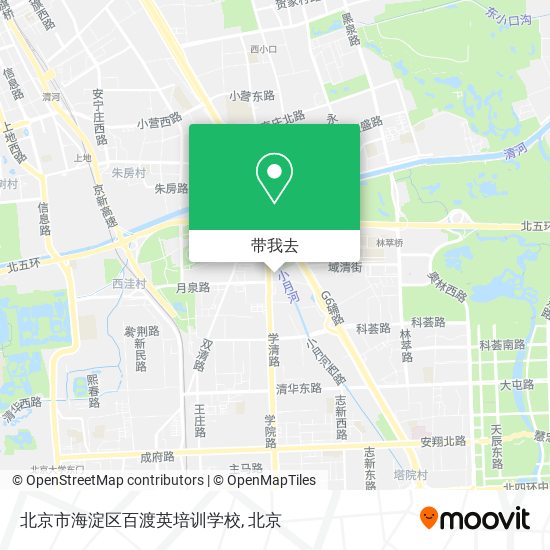 北京市海淀区百渡英培训学校地图
