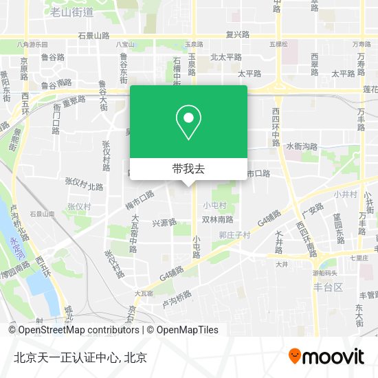 北京天一正认证中心地图