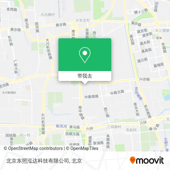 北京东照泓达科技有限公司地图