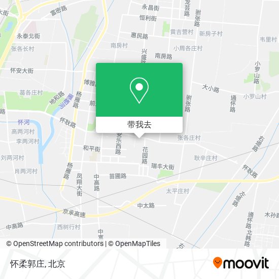 怀柔郭庄地图