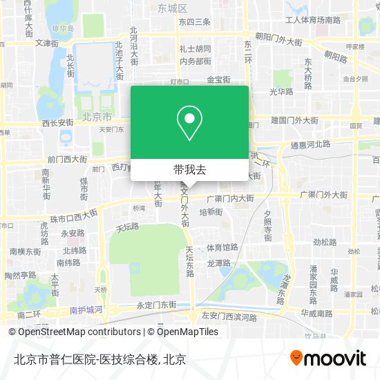 北京市普仁医院-医技综合楼地图