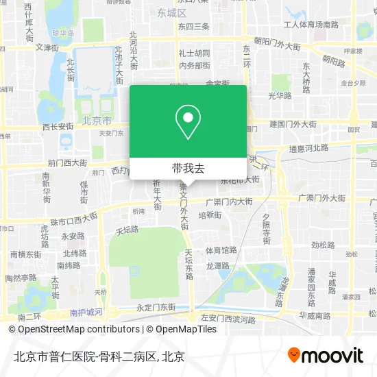 北京市普仁医院-骨科二病区地图
