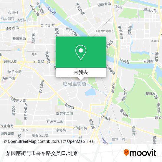 梨园南街与玉桥东路交叉口地图