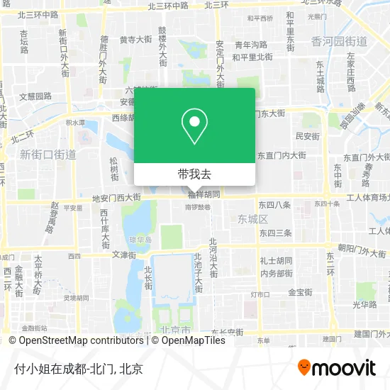 付小姐在成都-北门地图