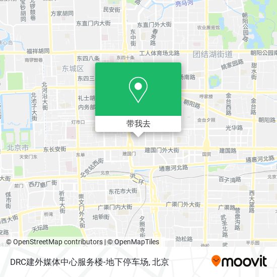 DRC建外媒体中心服务楼-地下停车场地图