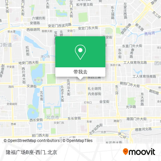 隆福广场B座-西门地图
