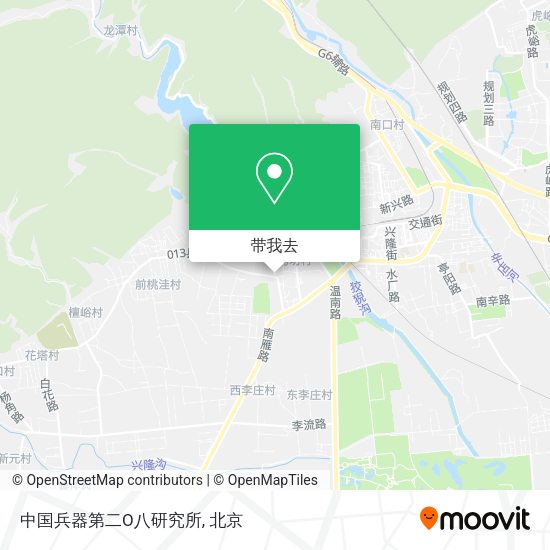 中国兵器第二O八研究所地图