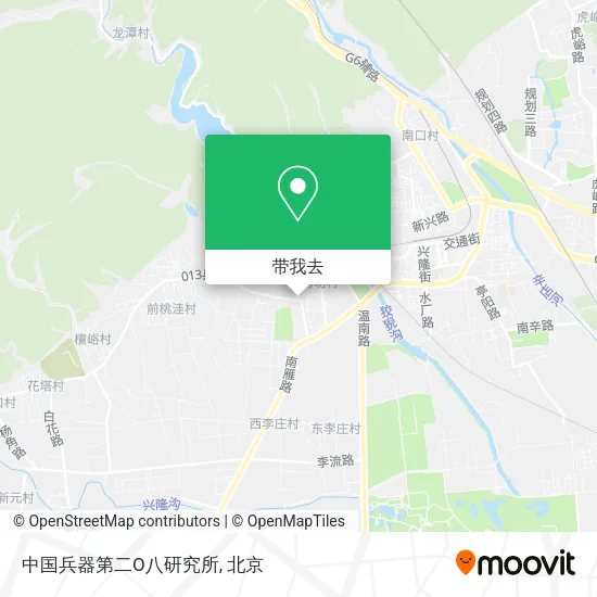 中国兵器第二O八研究所地图