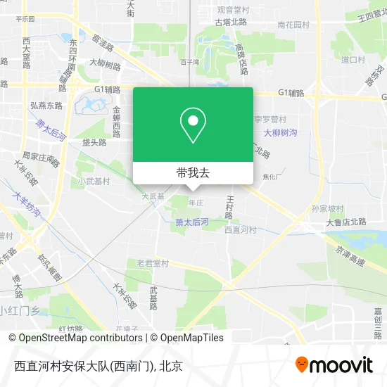 西直河村安保大队(西南门)地图