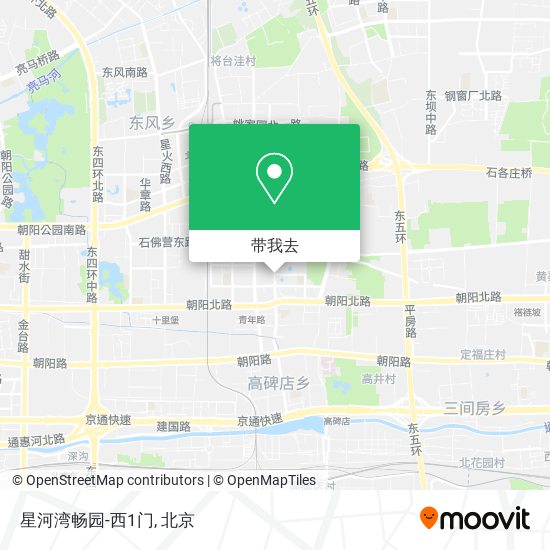 星河湾畅园-西1门地图