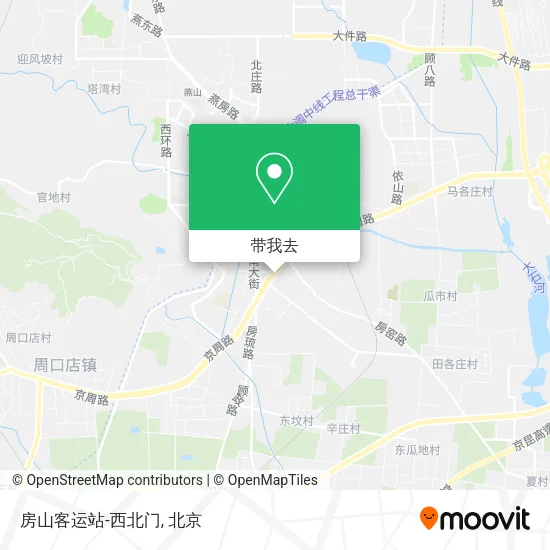房山客运站-西北门地图