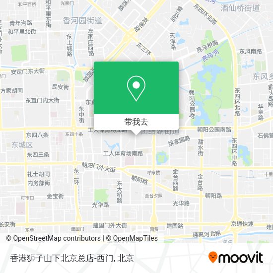 香港狮子山下北京总店-西门地图