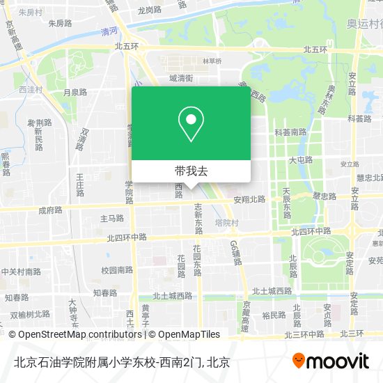 北京石油学院附属小学东校-西南2门地图