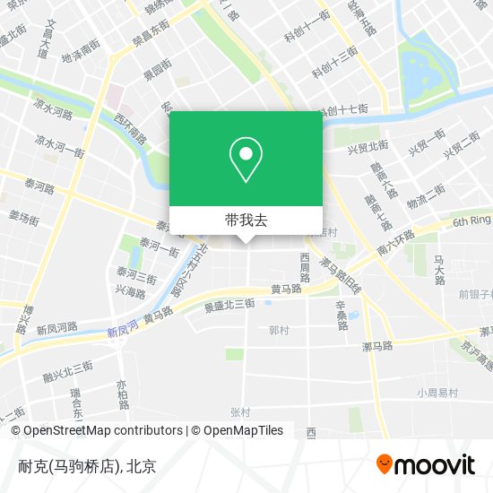 耐克(马驹桥店)地图