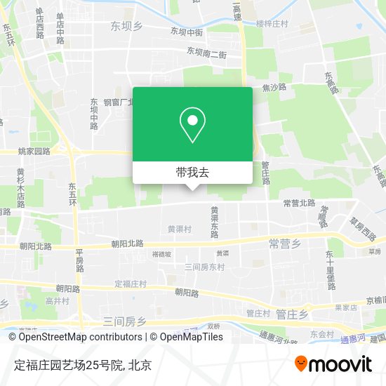 定福庄园艺场25号院地图