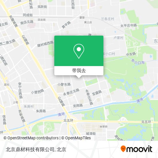 北京鼎材科技有限公司地图