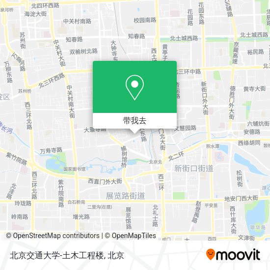 北京交通大学-土木工程楼地图
