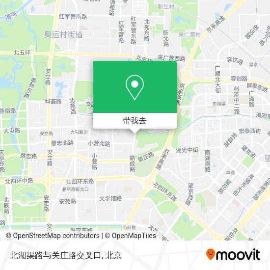北湖渠路与关庄路交叉口地图