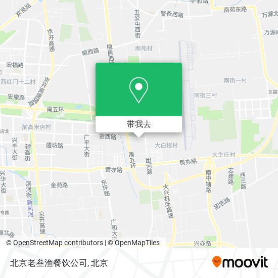 北京老叁渔餐饮公司地图