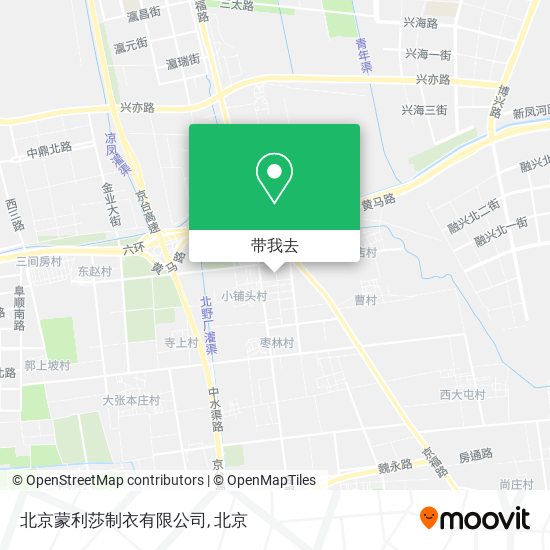 北京蒙利莎制衣有限公司地图